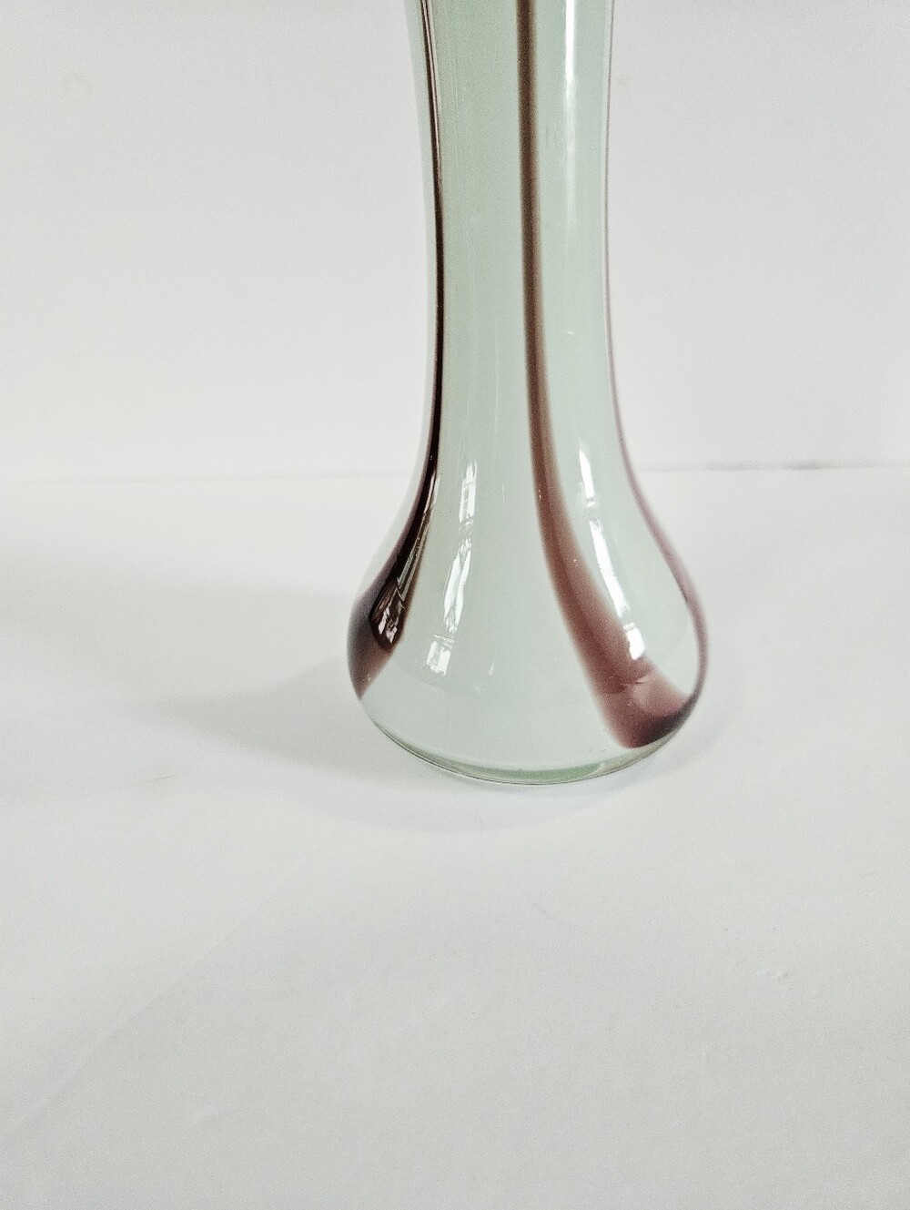 Vintage Murano Style Handblown Art Glass Calla Lily Jack-In-The-Pulpit Vase - Picture 6 of 16